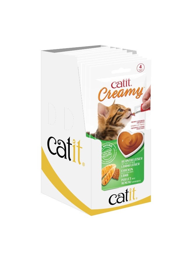 كاتيت Catit Creamy Lickable Treats, Chicken & Lamb, 12pk/box - Image 3