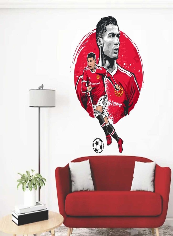 Wall Attraction™ Cristiano Ronaldo CR7 Wall Stickers & Murals Size - 40x58cm MD12_S - Image 1