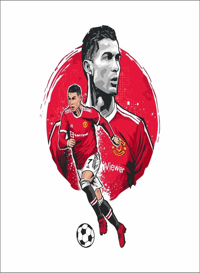 Wall Attraction™ Cristiano Ronaldo CR7 Wall Stickers & Murals Size - 40x58cm MD12_S - Image 3