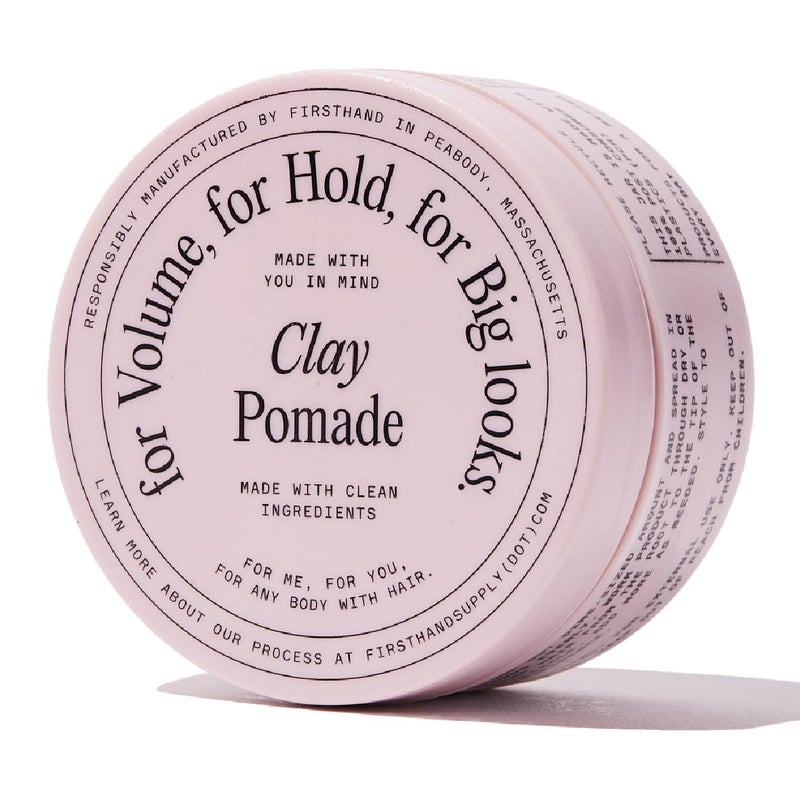 Firsthand Supply Clay Pomade - Clean & Non-toxic Hair Care Ingredients - Long Lasting & Easy to Restyle - 3oz (88ml) - Image 1