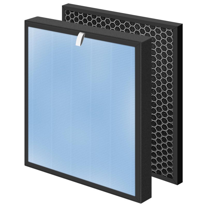 HSP001 True HEPA Filter Replacements for Air Purifier Filters HSP0014 in 2 H13 True HEPA Filter with Activated Carbon PreFilter1 Pack