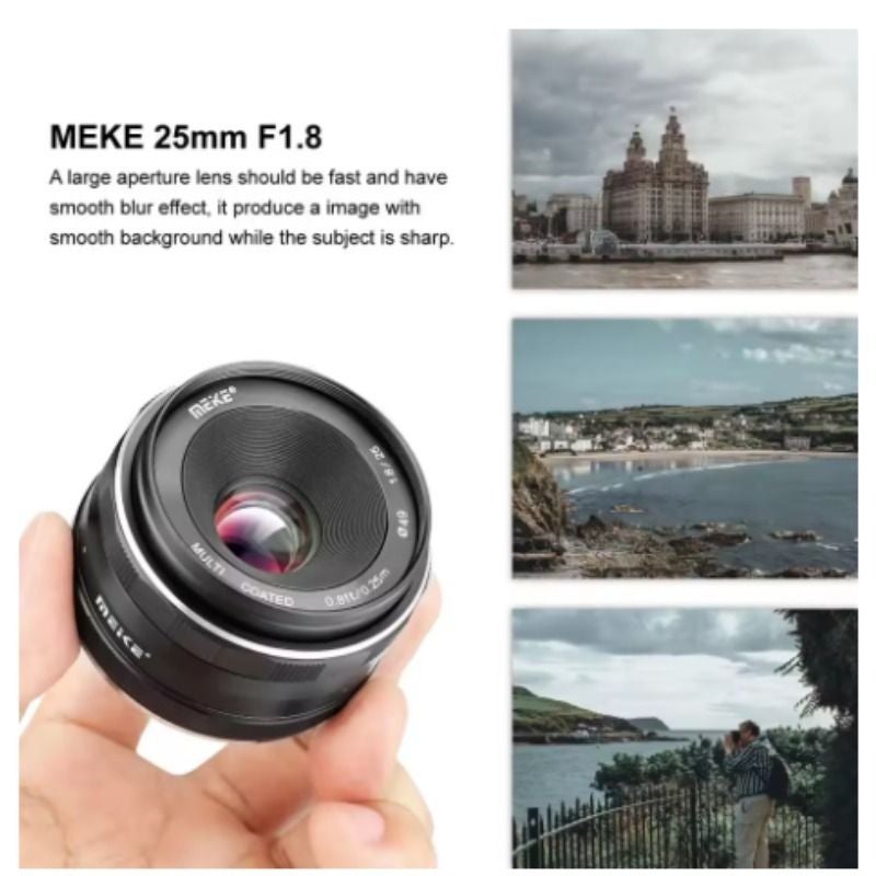 Meke Meike Meke 25mm F1.8 Wide-Angle Large Aperture Manual Focus Lens for Micro 4/3 Cameras - Image 5
