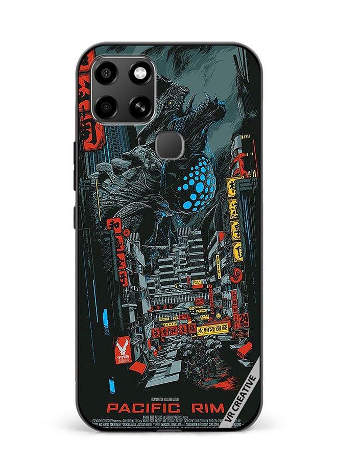 VR CREATIVE Protective Case Cover For Infinix Smart 6 Pacific Rim Design Multicolour - Image 1