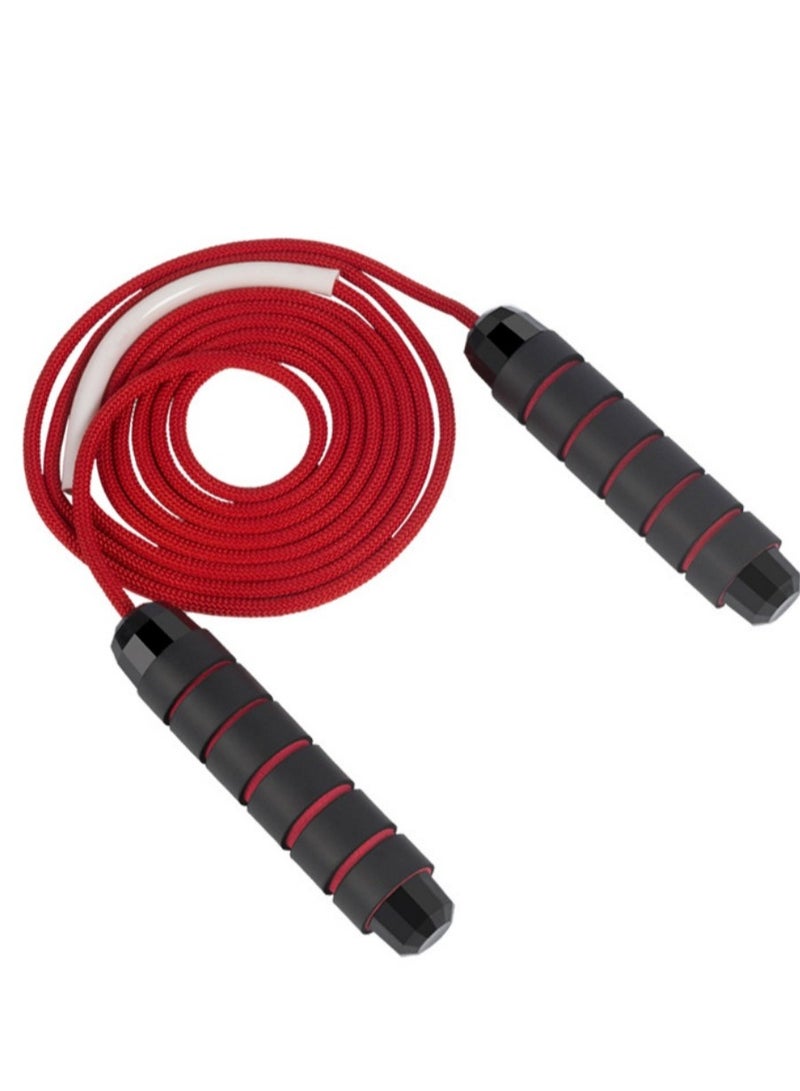 حبل القفز بحبل القفز بحبل القفز القابل للتعديل ， 2.9 متر ， أسود-أحمر - Image 3