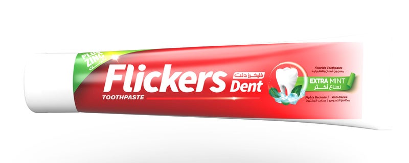 Flickers Dent Toothpaste Mint Plus 50 ml, Red