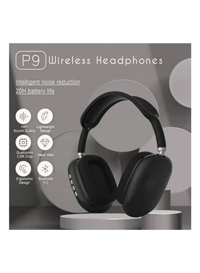 P9 Black P9 Bluetooth Headset - Image 3