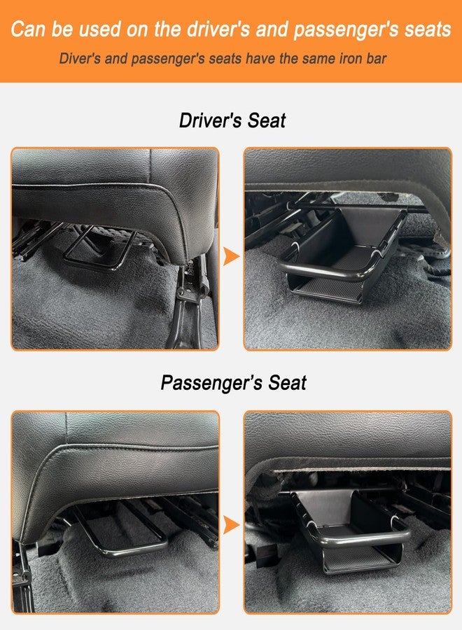 JKCOVER Front Under Seat Storage Organizer Tray Compatible with Jeep Wrangler JL/JLU 2018-2021 2022 2023 2024 2025 and Jeep Gladiator JT Truck 2020-2023 2024 2025 Hidden Accessories （Patented Design） - Image 3