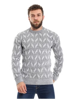 Wool Mens Pullover With Multi Design