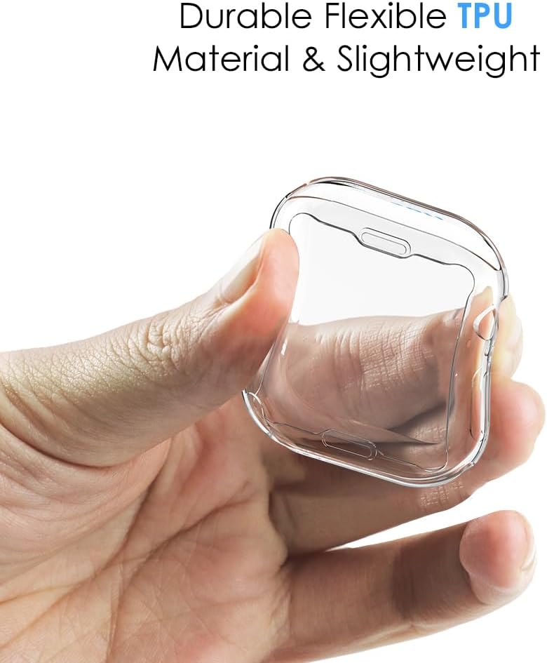 Simpeak 2PACK Soft Screen Protector Case Compatible with Apple Watch Series 10 9 Ultra 8 7 6 5 4 3 2 138mm 42mm 40mm 44mm 41mm 45mm 42mmSeries 10 46mm 49mm Clear - Image 2