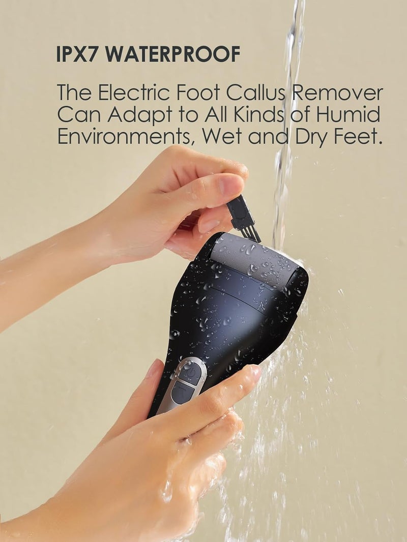 SHINESense Electric Callus Remover for Feet, USB Rechargeable Electric Foot File with 3 Rollers and 10 PCS Pedicure Tools Kit, Best Pedicure Tools for Men Foot Care - Perfect for Hard, Cracked, Dry, Dead Skin - Image 5