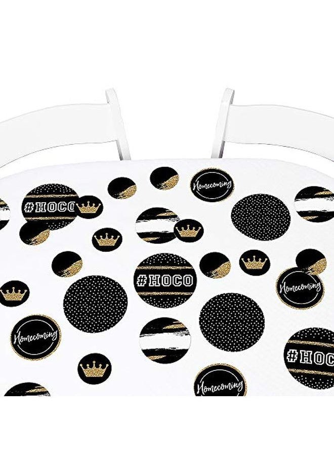 Big Dot of Happiness Hoco Dance Homecoming Giant Circle Confetti Party Decorations Large Confetti 27 Count  - Image 1