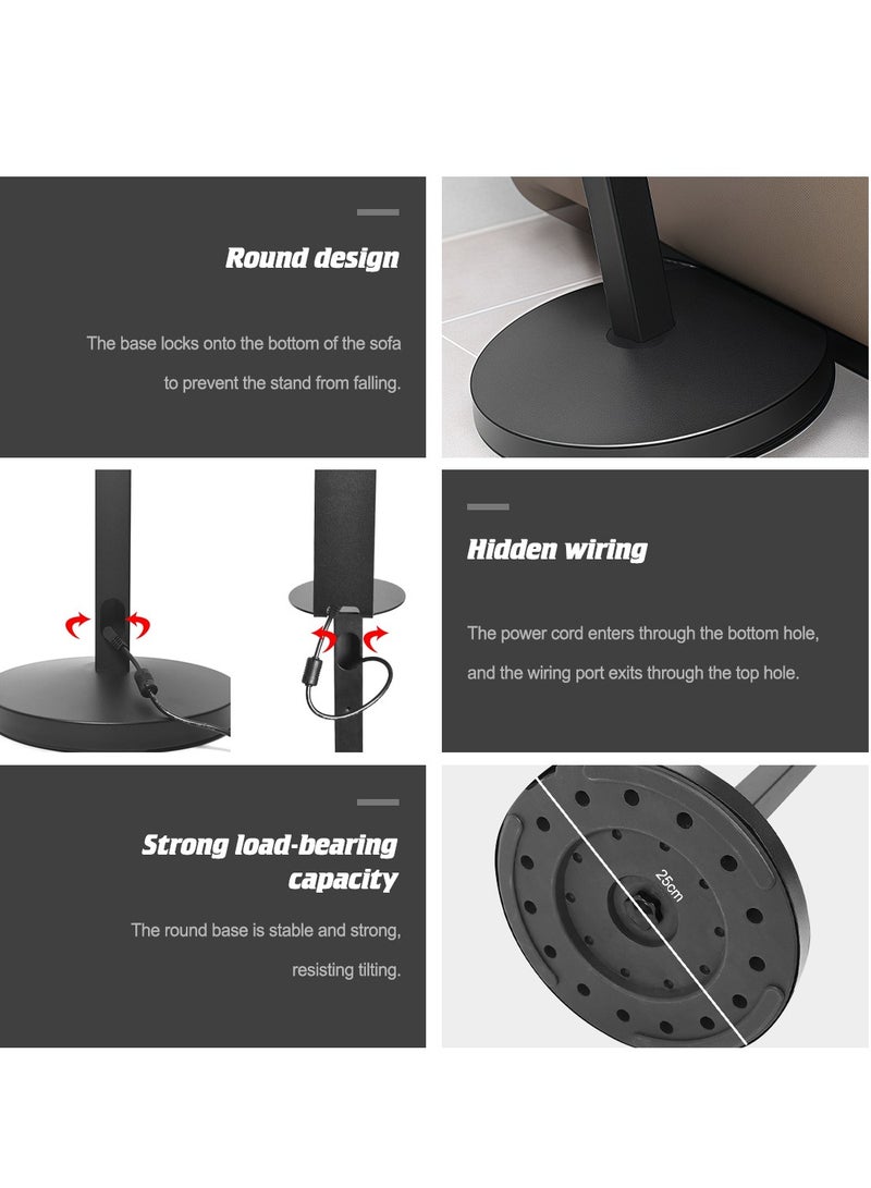 FlashHawk Speaker Stands Pair - Adjustable Height Speaker Stands for Sony SA-RS5 - Strong Load-Bearing Capacity - Easy DIY Assembly - Image 2