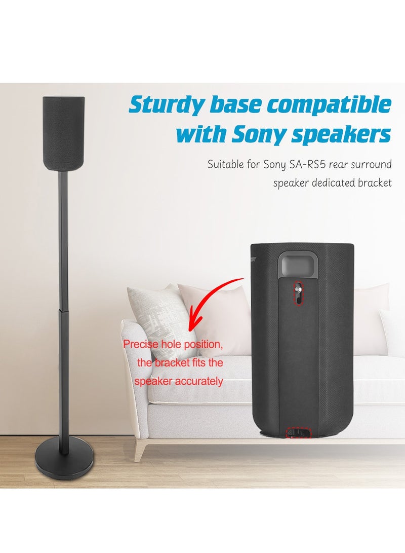 FlashHawk Speaker Stands Pair - Adjustable Height Speaker Stands for Sony SA-RS5 - Strong Load-Bearing Capacity - Easy DIY Assembly - Image 5
