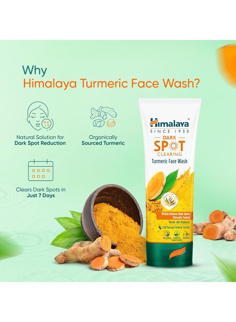 Himalayan Himalaya Dark Spot Clearing Turmeric Face Wash Reduce dark spots in 7 days Organically sourced and Cold-pressed turmeric 100ml - Image 5