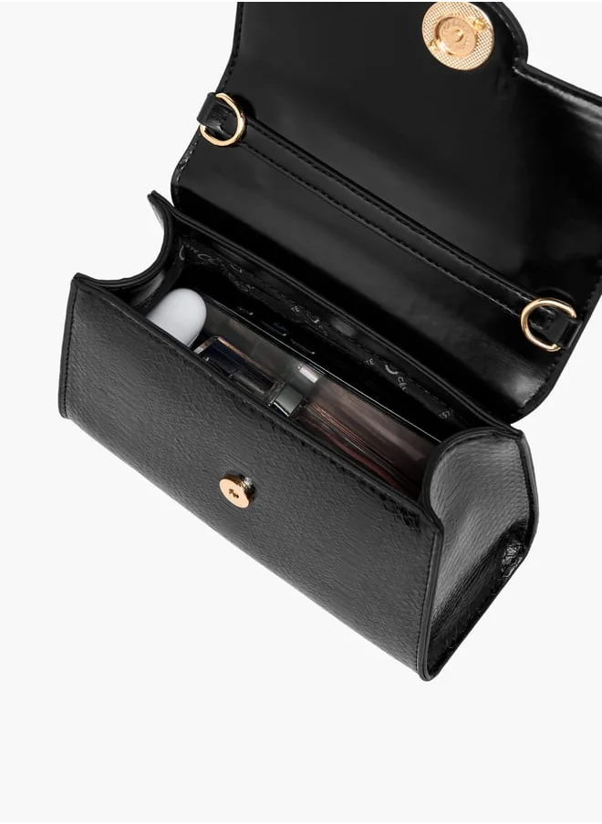 Celeste Women's Embossed Satchel Bag with Detachable Strap and Top Handle Ramadan Collection