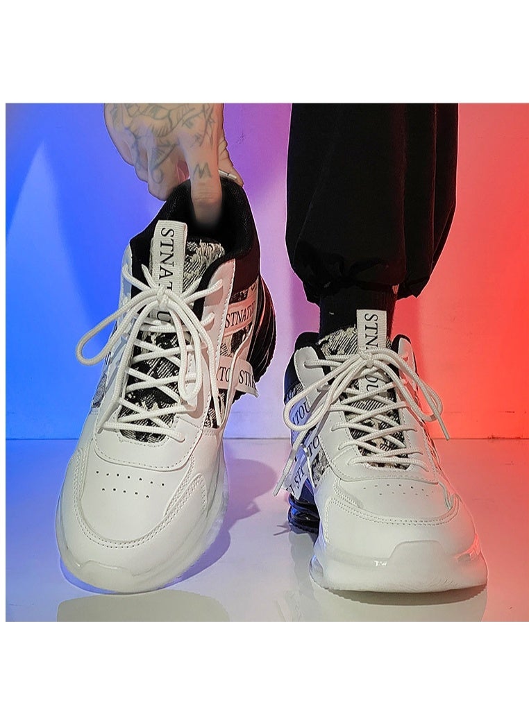 NIBEMINENT Popular Lightweight And Non-slip Men's Shoes  High-top Fashion Casual Sports Trend Outdoor Shoes - Image 2