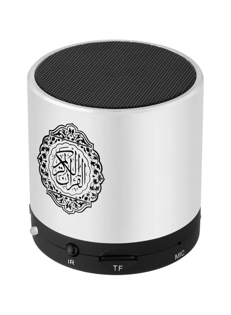 Portable Digital Quran Speaker,Anlising Quran Speaker with Remote Control,Quran Speaker MP3 Player,Quran Translator,USB Rechargeable,8GB,over 18 Reciter and 15 Translations Available Silver - Image 3