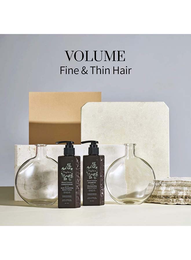 Saphira بلسم علاجي معدني للشعر الناعم والرفيع والمصبوغ، خالي من الكبريتات والبارابين، 1 لتر - Image 4