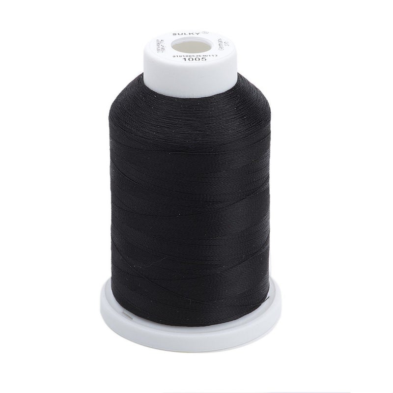 Sulky Of America 268d 40wt 2-Ply Rayon Thread, 1500 yd, Black - Image 3