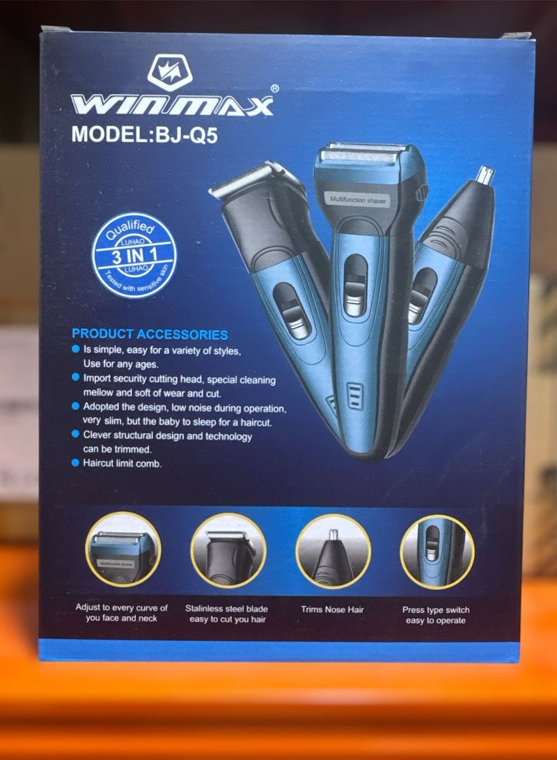 Winmax Professional Electric Hair Clipper with Blade Men's Hair Trimmer BJ-Q5 gold - Image 1