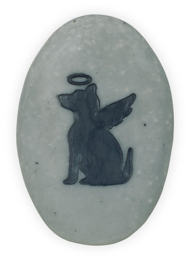 Angelstar Dogs Leave Paw Prints On Your Heart Forever Rainbow Bridge Pet Stone, Deep Grey - Image 2