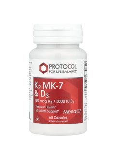 Protocol For Life Balance Protocol for Life Balance, K2 MK-7 & D3, 60 Capsules  - Image 1
