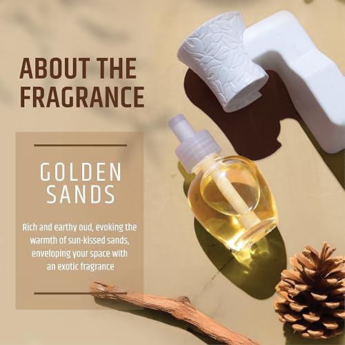 Aromahpure Plug-in Air Freshener Refill (30 ml) | Golden Sands Fragrance | Fragrance Refill Lasts Up to 30 Days | Home & Office Air Freshener | Ideal for Living Rooms, Bedrooms, Bathrooms - Image 2