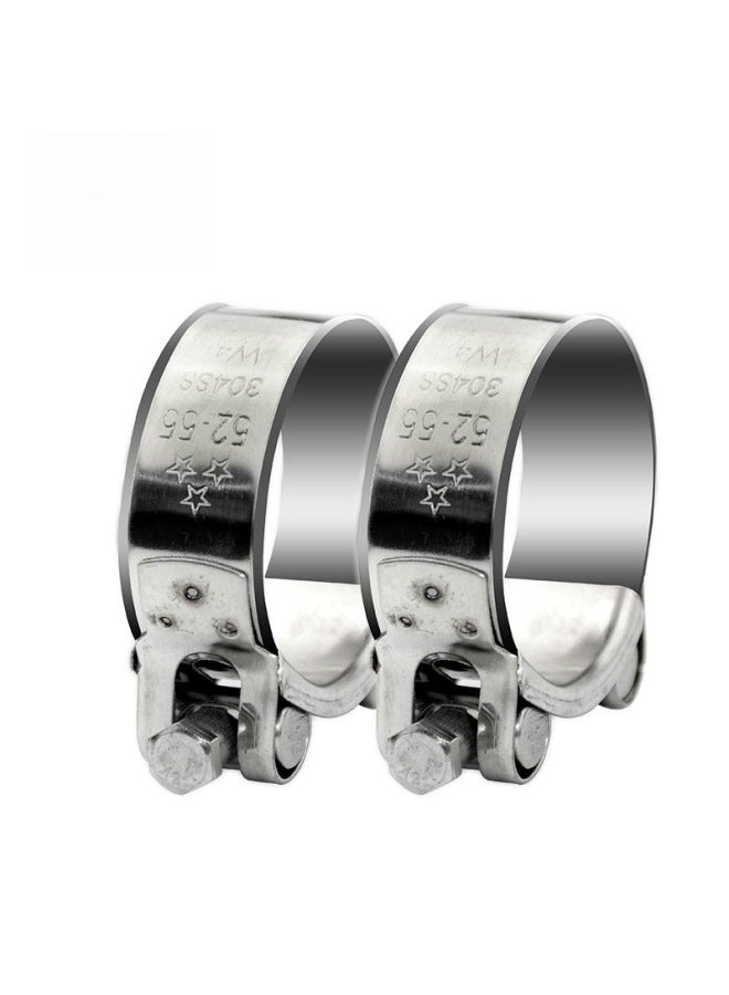 SOURCE Manufacturer Hose Clamp Carbon Steel Galvanized Strong Clamp Pipe Clamp Fixed Clamp Pipe Clamp Hose Clamp-Series:304 All-steel Stainless Steel-Model:92-97mm  - Image 1