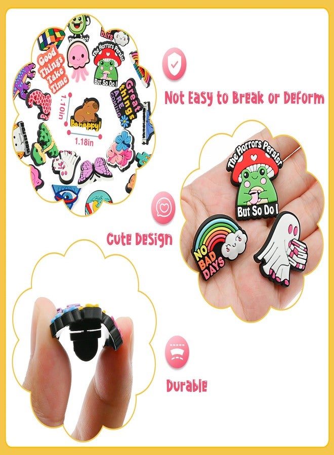 XHAOYEAHX 30 PCS Cute Pins Bulk, Funny Backpack Aesthetic Lapel Badge Pin Set Brooch Pin for Backpacks, Hats, Bags - Image 2
