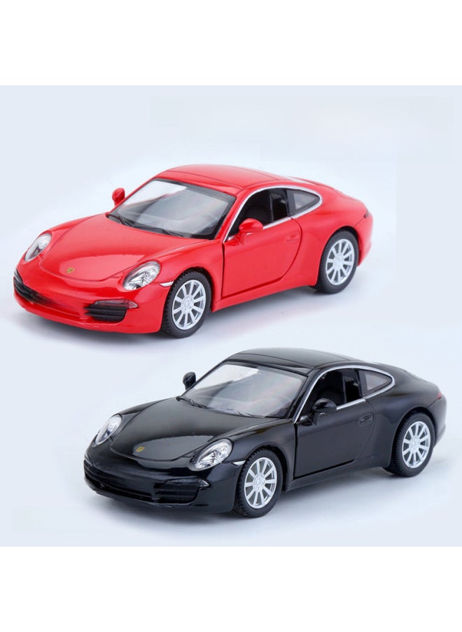 Generic Boxed Marco, 1:36 Simulation Dodge Rambo Land Rover Audi Alloy Car Model Children's Back Run-Color:025-Volkswagen Bus T1-Powder  - Image 2