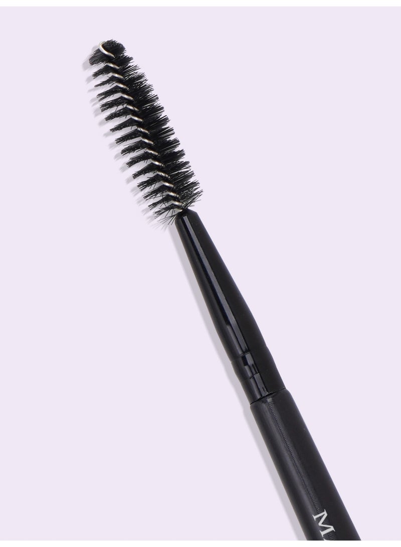 MAANGE Duo Eye brow Brush, Angled Eyebrow Brush and Spoolie Brush, Eyelash Comb Eyebrow Brush Tool, Angled Brush, For Grooming & Lifting Brows & Applying Brow Wax(Black,5Pcs) - Image 3