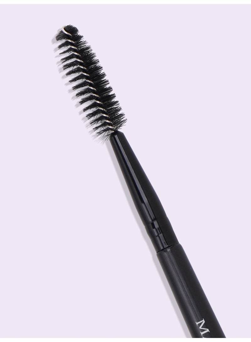 MAANGE Duo Eye brow Brush, Angled Eyebrow Brush and Spoolie Brush, Eyelash Comb Eyebrow Brush Tool, Angled Brush, For Grooming & Lifting Brows & Applying Brow Wax(Black,5Pcs) - Image 3