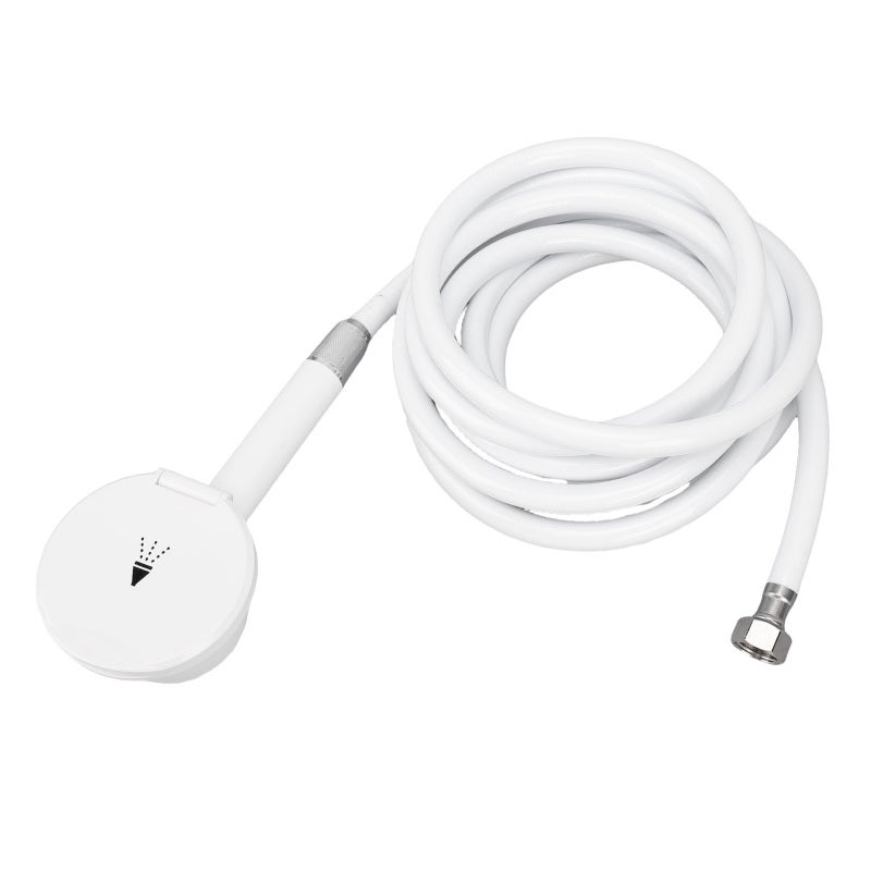 316 Stainless Steel Hand Press Shower Head Water Saving Pressure Boost Kit - Marine-Grade Rustproof Design with Lever Control for RV Yacht Camping Pet Washing - Image 3