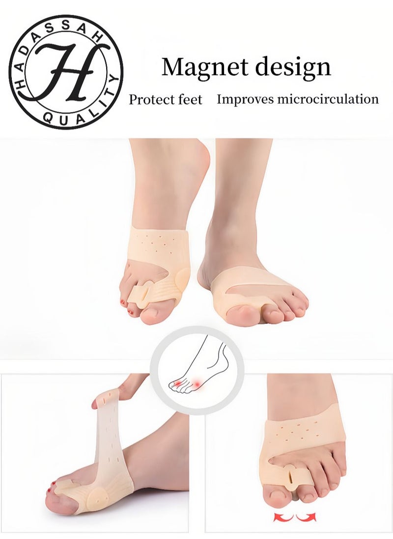 HADASSAH 1 Pair Toe Separator Thumb Hallux Valgus Corrector Bunion Bone Ectropion Thumb Adjuster Toe Corrector Valgus Foot Care  - Image 5
