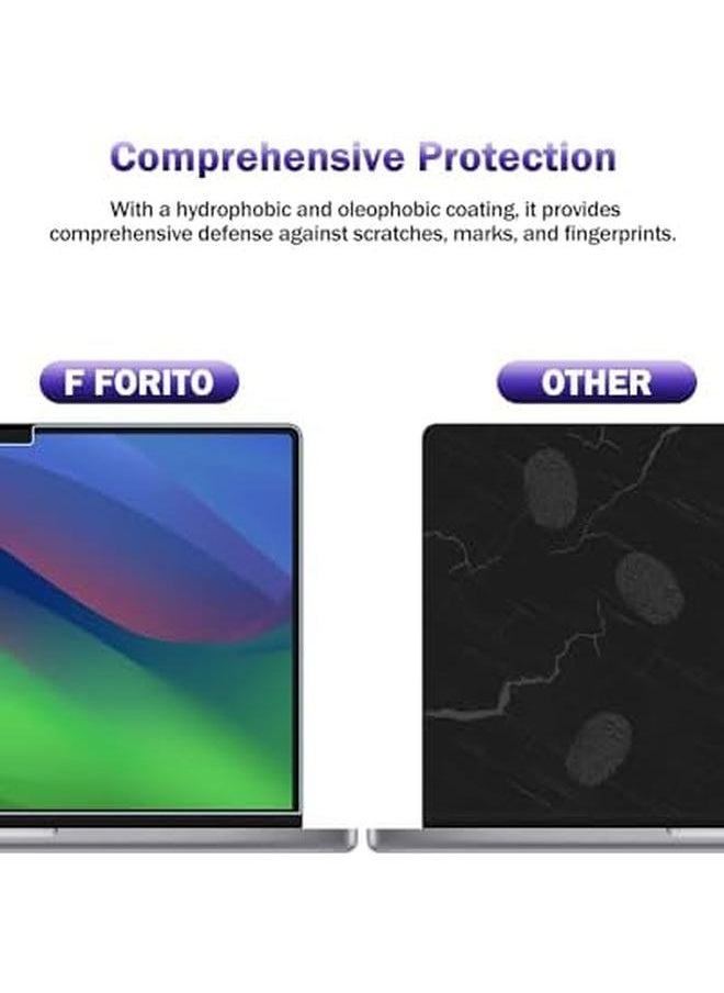 erorex - 2 Pack Anti Blue Light Matte Laptop Screen Protector Compatible With 2016 2019 Macbook Pro 15 Model A1707 A1990 Eye Protection Anti Glare And Anti Scratch Screen Filter - Image 1