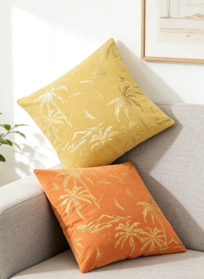 Betaoby 2 -Piece Pillowcase, Pillowcase, Modern Decoration Cover 45cm x 45cm, Suitable for Living Room Sofa Bed Pillowcase 18x18 Inches - Image 1