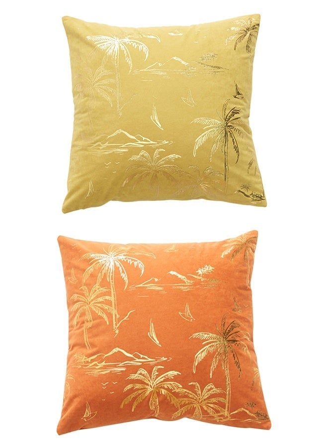 Betaoby 2 -Piece Pillowcase, Pillowcase, Modern Decoration Cover 45cm x 45cm, Suitable for Living Room Sofa Bed Pillowcase 18x18 Inches - Image 2