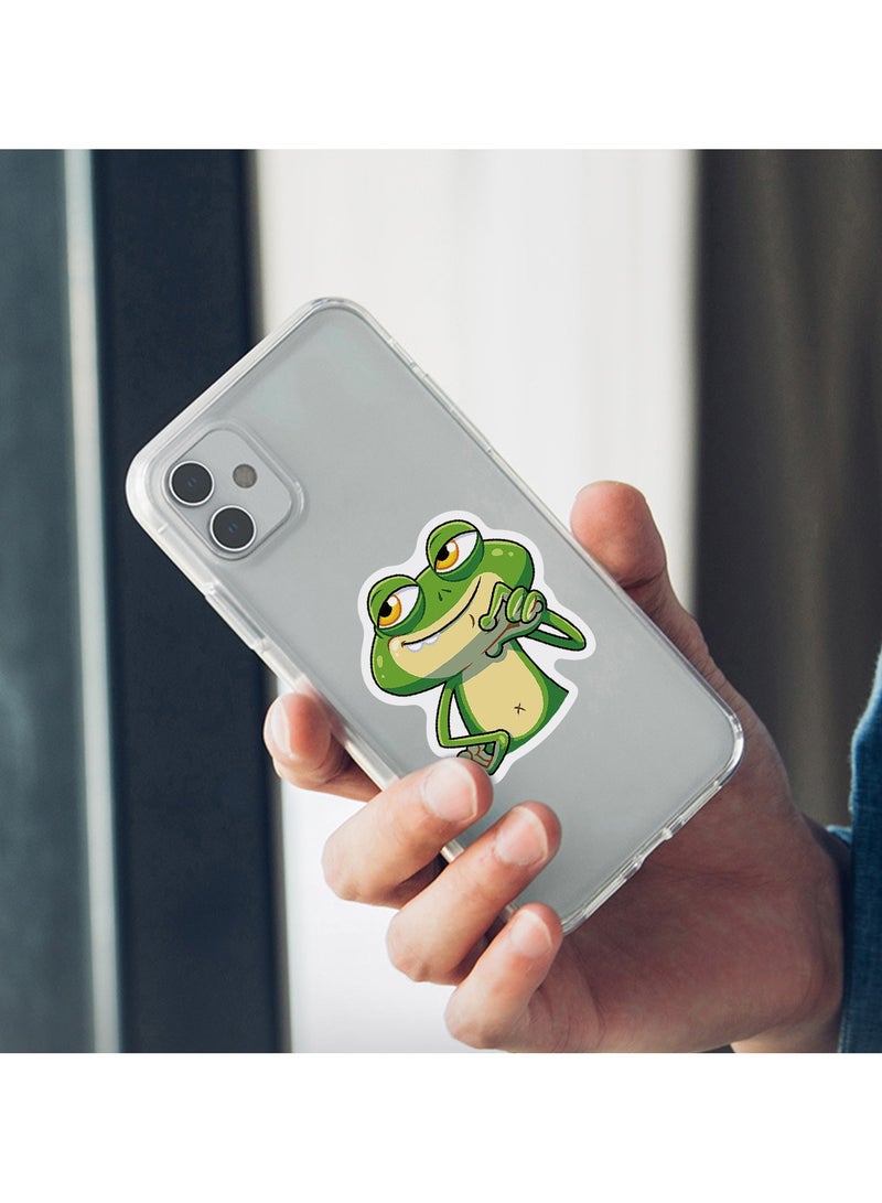 ORAINBOW 50Pcs Frog Stickers Cute Frog Stuff Party Favors Kawaii Aesthetic Vinyl Stickers Waterproof Stickers for Water Bottles Laptop Stickers for Kids Teens Girls - Image 4