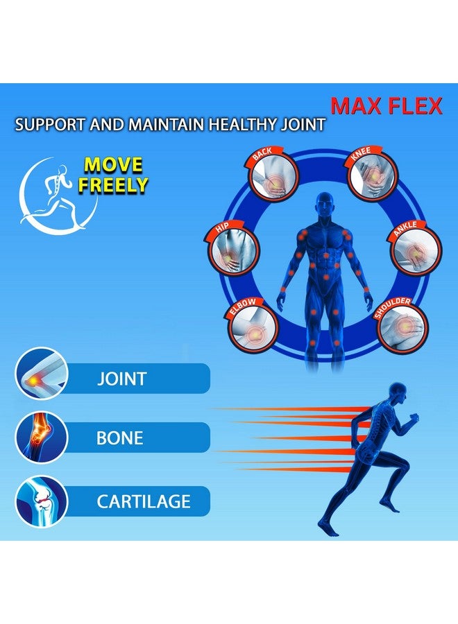 Generic MAX FLEX UC-II, Collagen Supplement for Joint Health - Advanced Joint Support Supplement with Glucosamine, Chondroitin, Joint Inflammatory Relief as Turmeric - Gluten Free - 60 Tablets, 2 Tablets/Day  - Image 2