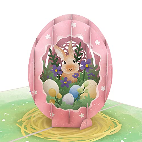 Lovepop Easter Egg Pop-Up Card – Easter Card – Handcrafted 3D Pop-Up Greeting Card for Her – Easter Card, 5 x 7” - Image 1