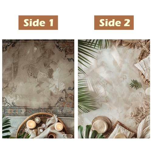 HomeArt Sheet 2 in 1 Product Photography Backdrop 3D Flat Lay Tabletop Double-Sided 20x29 Photo Background PVC Wrinkle Free for Small Products Food, Cosmetics Shoot (Combo 14) - Image 2