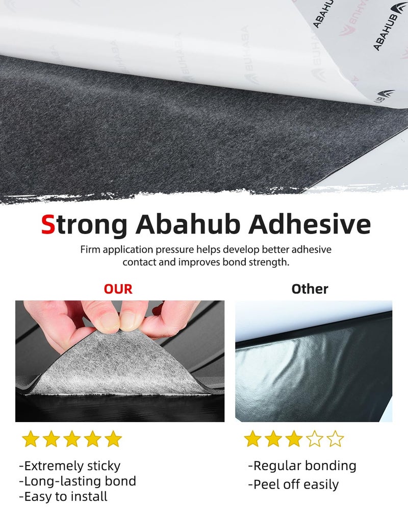 Abahub EVA Foam Boat Decking 48''x16.8'' Self-Adhesive Faux Teak Marine Flooring Sheet Traction Pad for Boats Surfboard, Gray with Black Seam Lines - Image 2