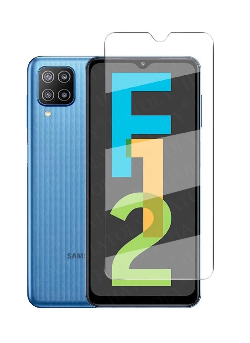 Super Tempered Glass Screen Protector Clear Designed For Samsung Galaxy F12 Full Screen Coverage And Bubble Free - Image 1