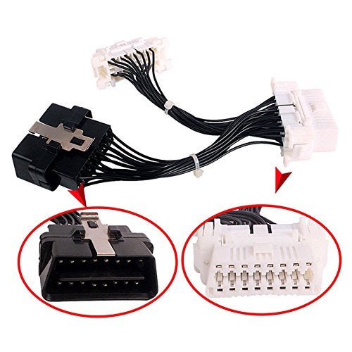bbfly-B11 OBD II OBD2 Splitter Extension 16 Pin Extension Cable Adapter (0.5FT/15CM) - Image 2