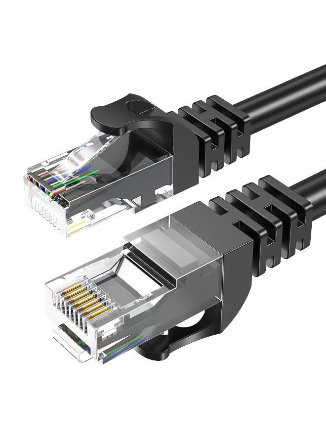 ESSAGER Cable Essager Ethernet Cable Cat6 LAN Cable 10m UTP Cat 6 RJ 45 Splitter Network Cable RJ45 Twisted Pair Patch Cord Fit Compatible Laptp Router (Color : Round Cable, Size : 2M) - Image 1