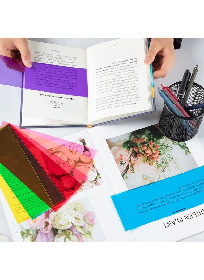 ZAUGONTW - 32 Pieces Colored Overlays For Dyslexia, Guided Reading Highlight Strips, Colored Overlay Reading Tracking Rulers For Dyslexia Irlens, Adhd And Visual Stress - Image 1