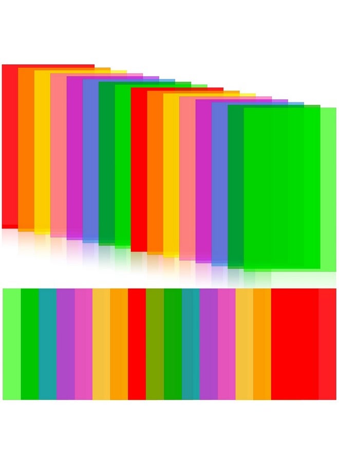 ZAUGONTW - 32 Pieces Colored Overlays For Dyslexia, Guided Reading Highlight Strips, Colored Overlay Reading Tracking Rulers For Dyslexia Irlens, Adhd And Visual Stress - Image 1