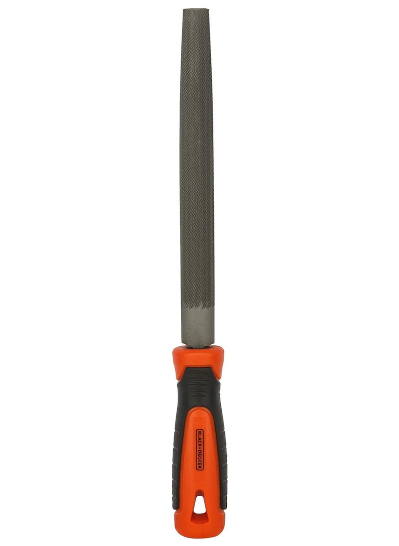 BLACK+DECKER Cut Bimaterial Steel Half Round File  - Image 1