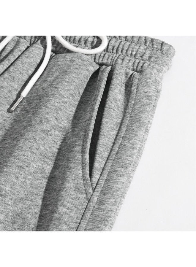 Hipanda Women's Casual Pants  Autumn Trendy Brand Loose High-waist Slim Jogger Sweatpants Gray XL - Image 3