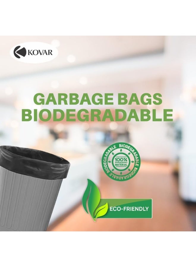Kovar Biodegradable & Antibacterial Garbage Bags - 30 Gallon, 60X90Cm, 4-Pack Roll Set - Image 3